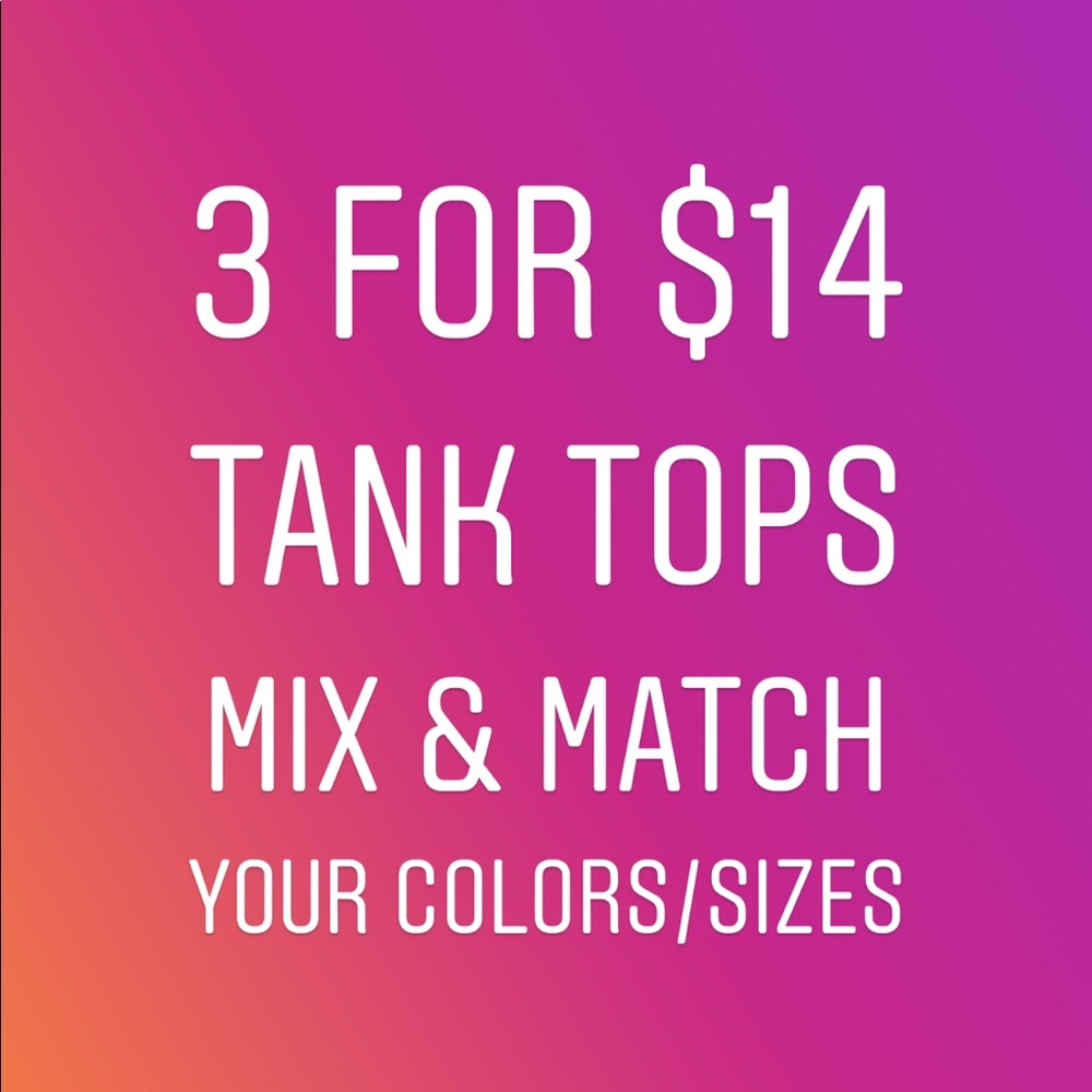 3 New Comfort Color Tank Tops Bundle!